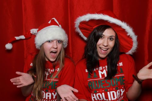 image of a holiday photo from a photo booth