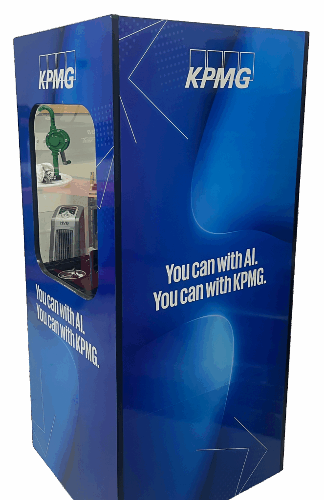 image of a claw machine for kpmg