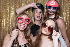 image of alpha delta pi in a photo booth