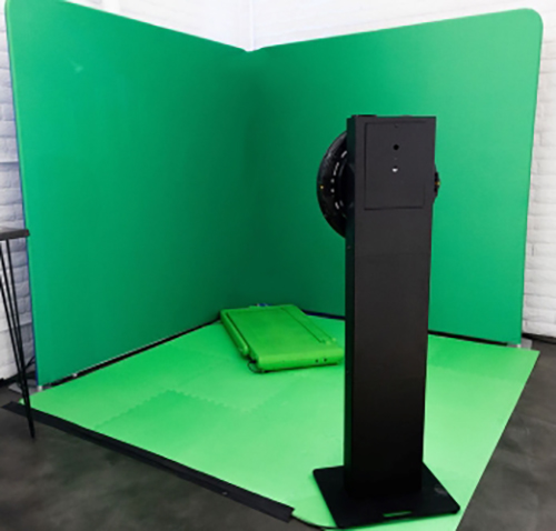 image of green screen treadmill
