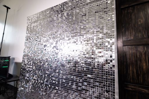 image of a shimmer wall backdrop